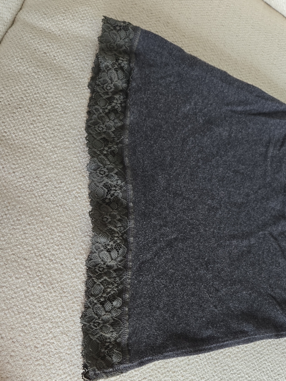 Vintage Y2K Abercrombie & Fitch 2000s Lace Bow Trim Fitted Cami Fairy Tank Top S - Picture 12 of 14